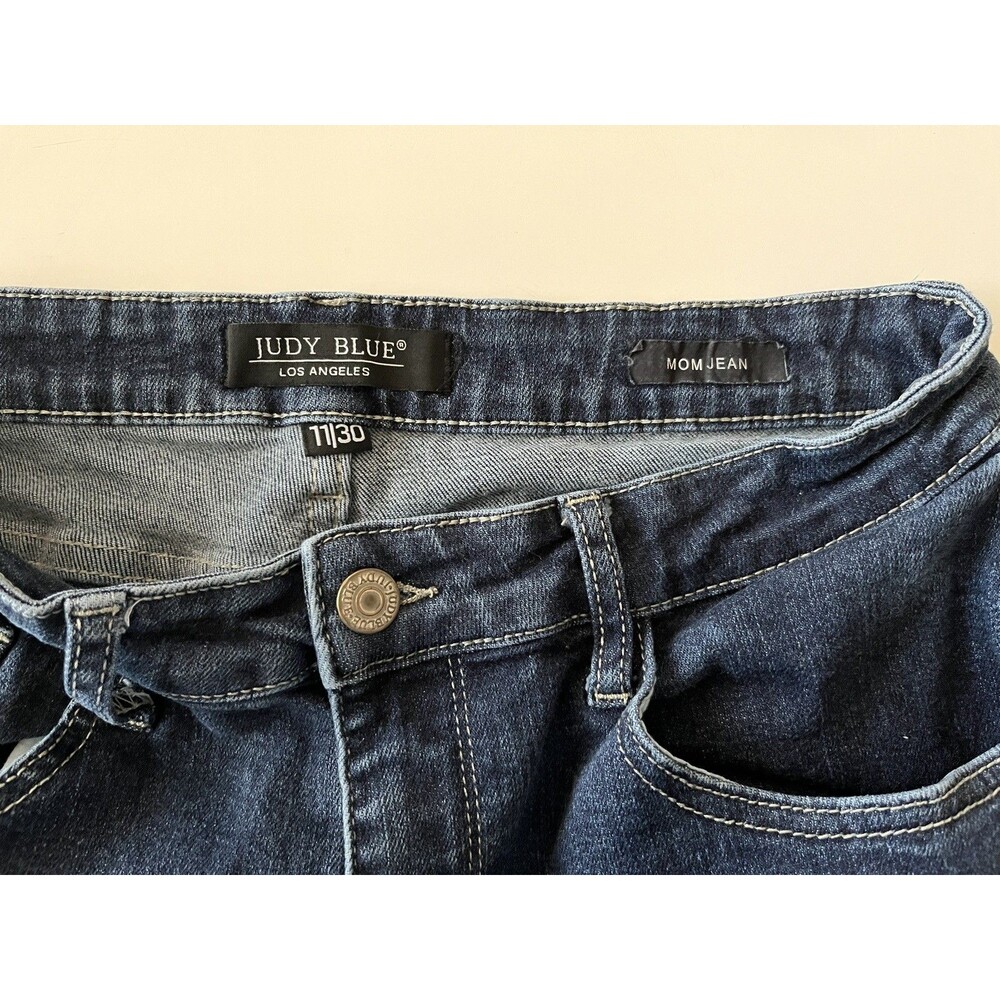 Judy Blue Jeans Womens 11/30 Blue Mom Jean Stretch High Rise Denim - Picture 6 of 8